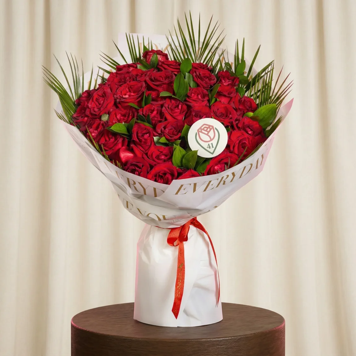Aşkın Kalbi 41 Kırmızı Gül Buketi