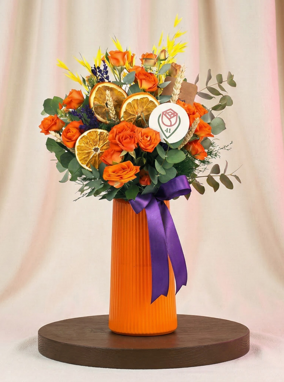 Gün Işığı Turuncu Gül Buketi