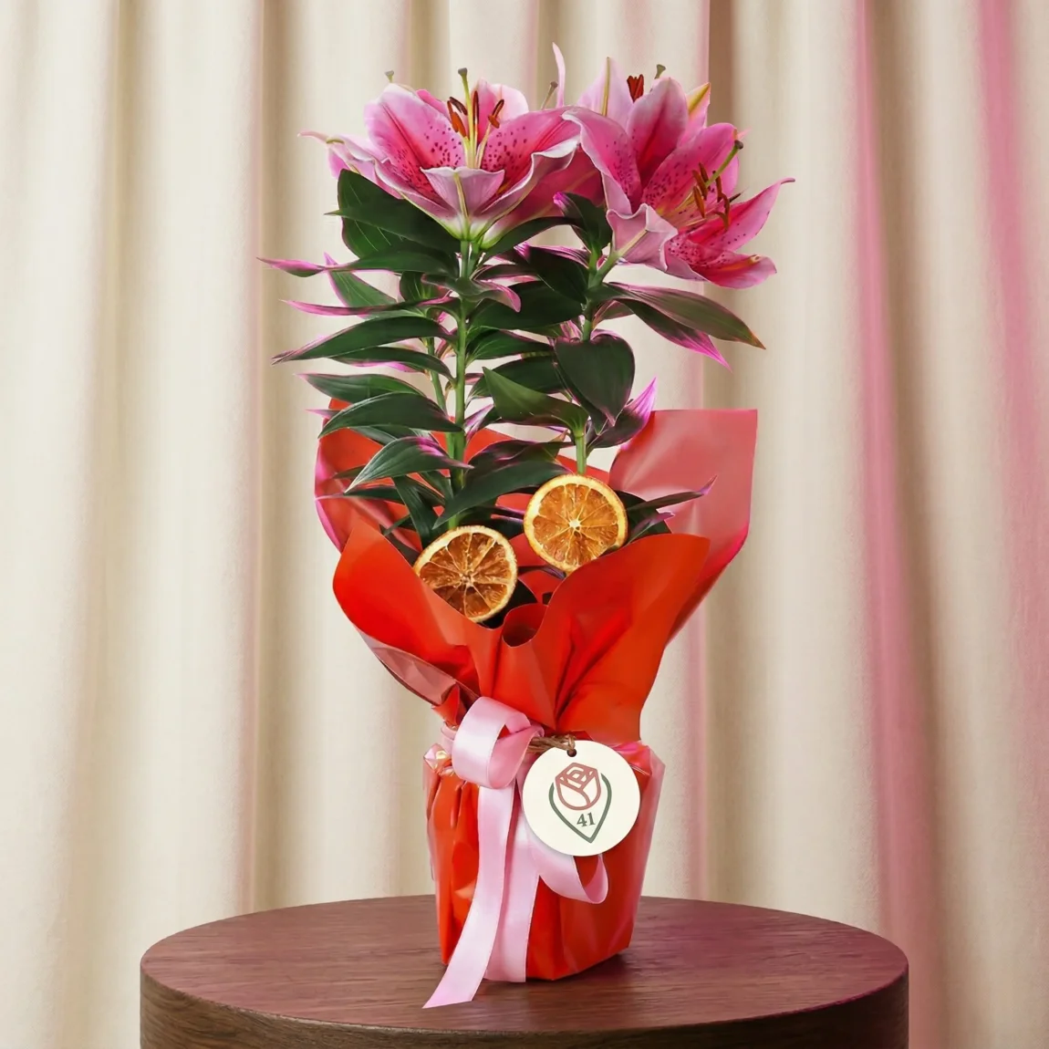 Mercan Işıltılı Pembe Lilyum