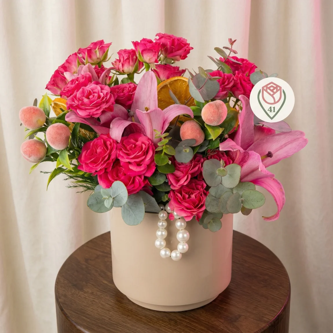 Pembe Gül & Lilyum Aranjmanı