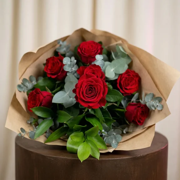 Aşkın Yedi Hali 7 Kırmızı Gül Buketi