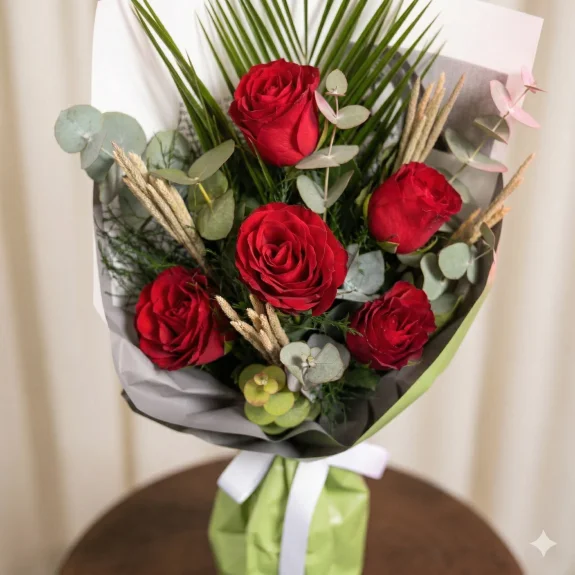 Büyülü Kızıl Gül Buketi
