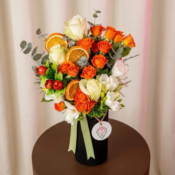 Modern Turuncu Frezya Aranjmanı