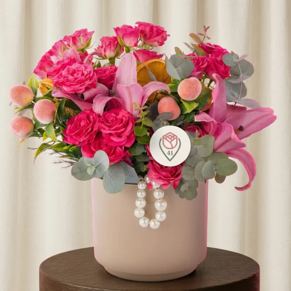 Pembe Gül & Lilyum Aranjmanı
