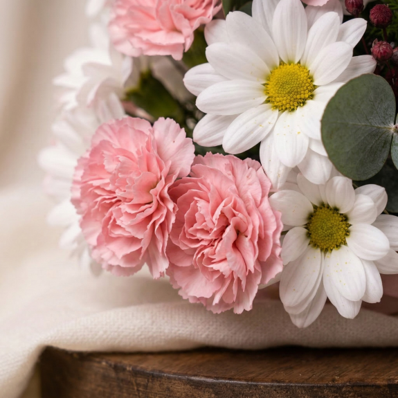 Pembe Karanfilli Bahar Sepeti