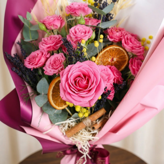 Pembe Rüya Gül Buketi