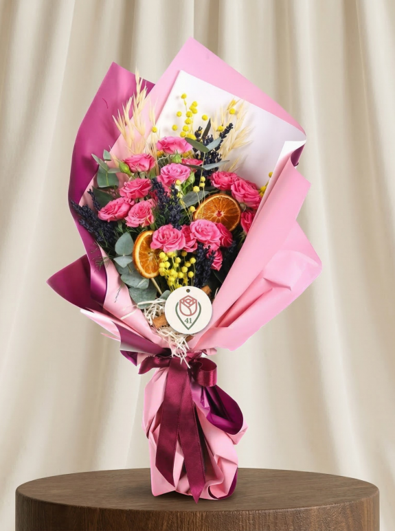 Pembe Rüya Gül Buketi