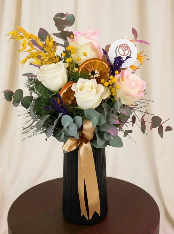 Saf Beyaz Gül Aranjmanı