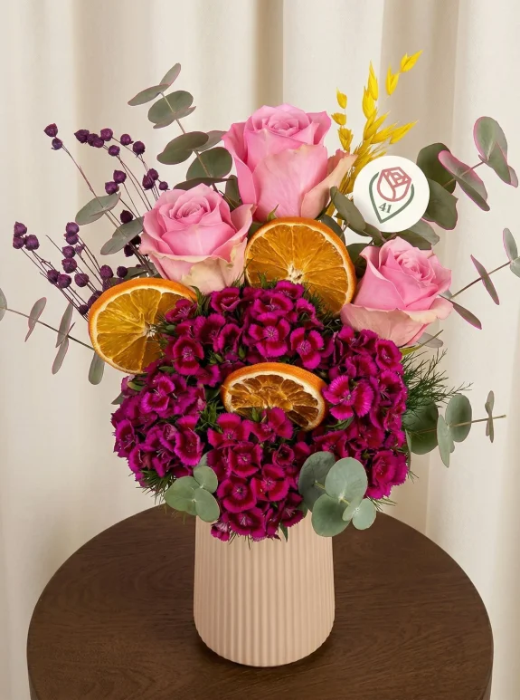 Şekerlik Pembe Gül Aranjmanı