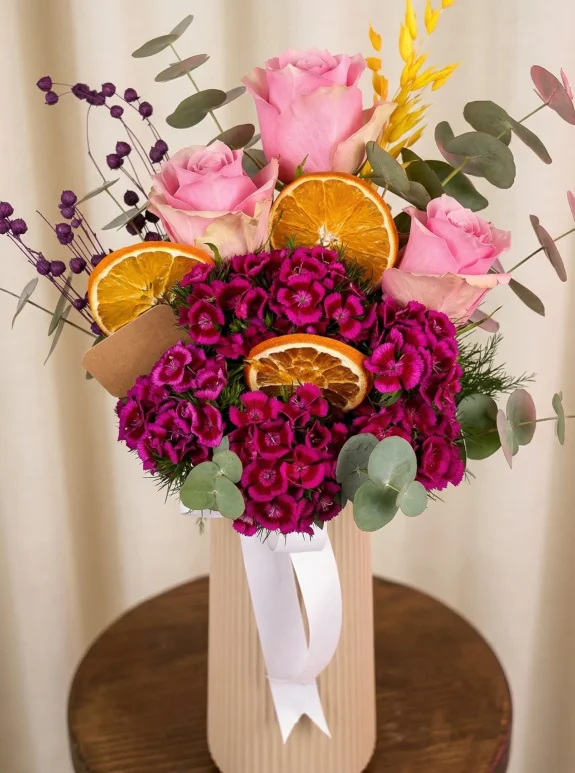 Şekerlik Pembe Gül Aranjmanı