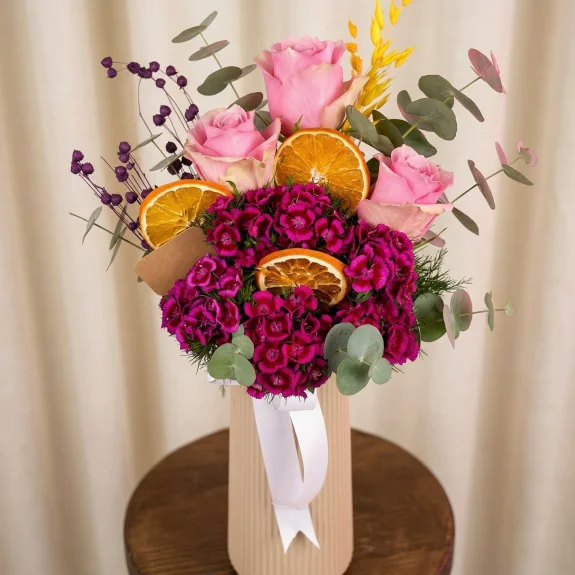 Şekerlik Pembe Gül Aranjmanı