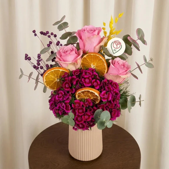 Şekerlik Pembe Gül Aranjmanı