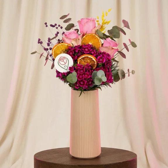 Şekerlik Pembe Gül Aranjmanı