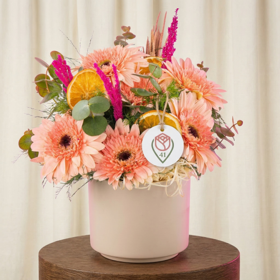 Somon Rüzgarı Gerbera Aranjmanı