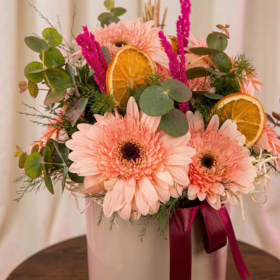 Somon Rüzgarı Gerbera Aranjmanı