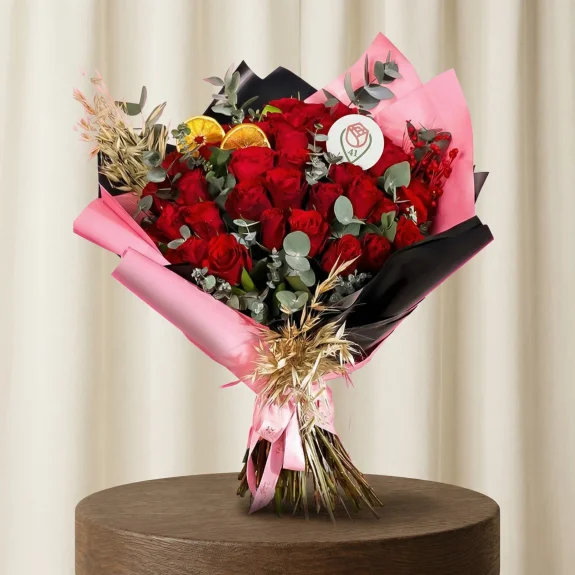 Sonsuz Aşk 41 Kırmızı Gül Buketi