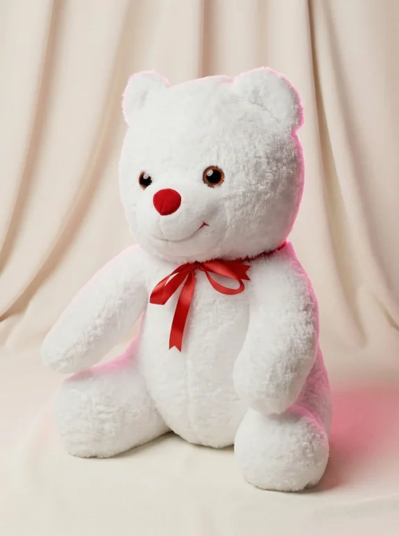 X Cm Peluş Ayıcık (Beyaz)