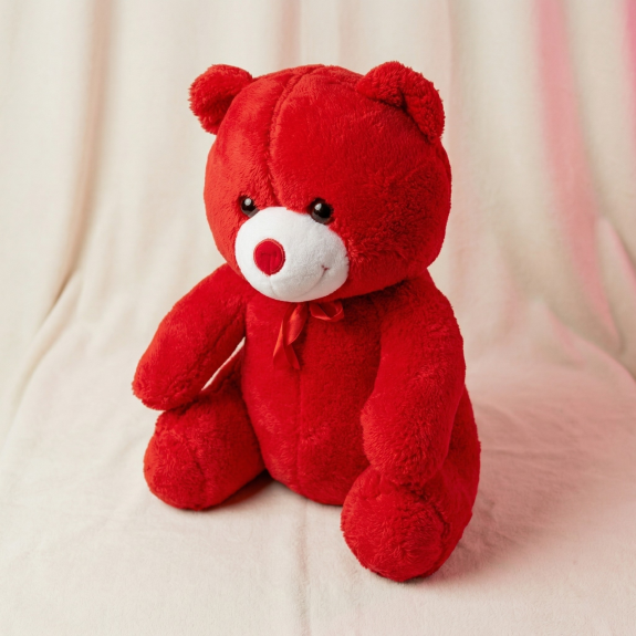 X Cm Peluş Ayıcık (Kırmızı)