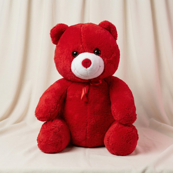 X Cm Peluş Ayıcık (Kırmızı)