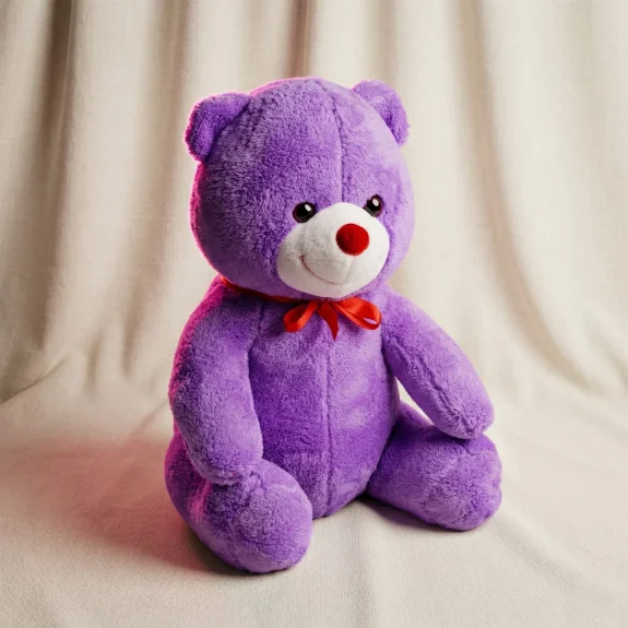 X Cm Peluş Ayıcık (Mor)