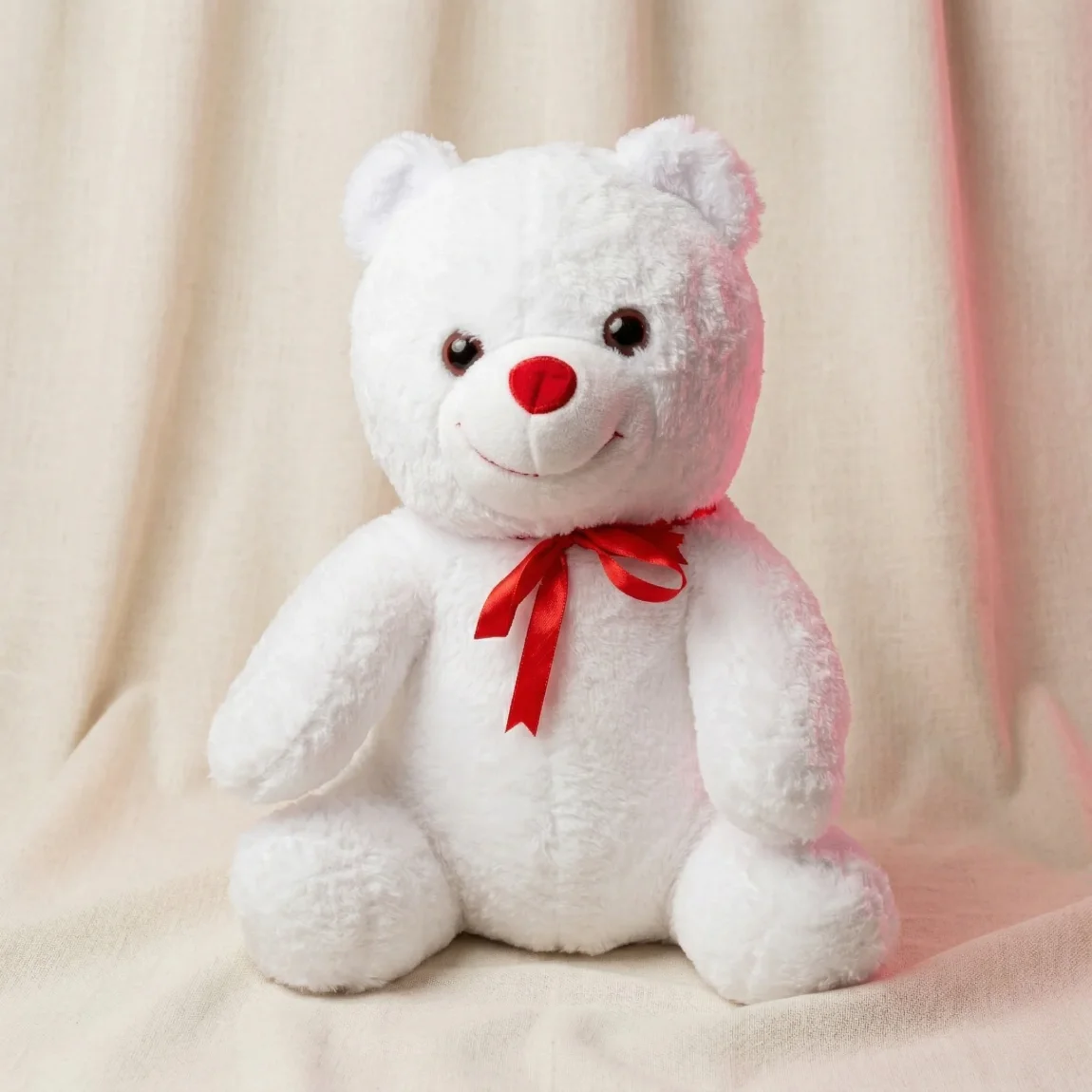 X Cm Peluş Ayıcık (Beyaz)