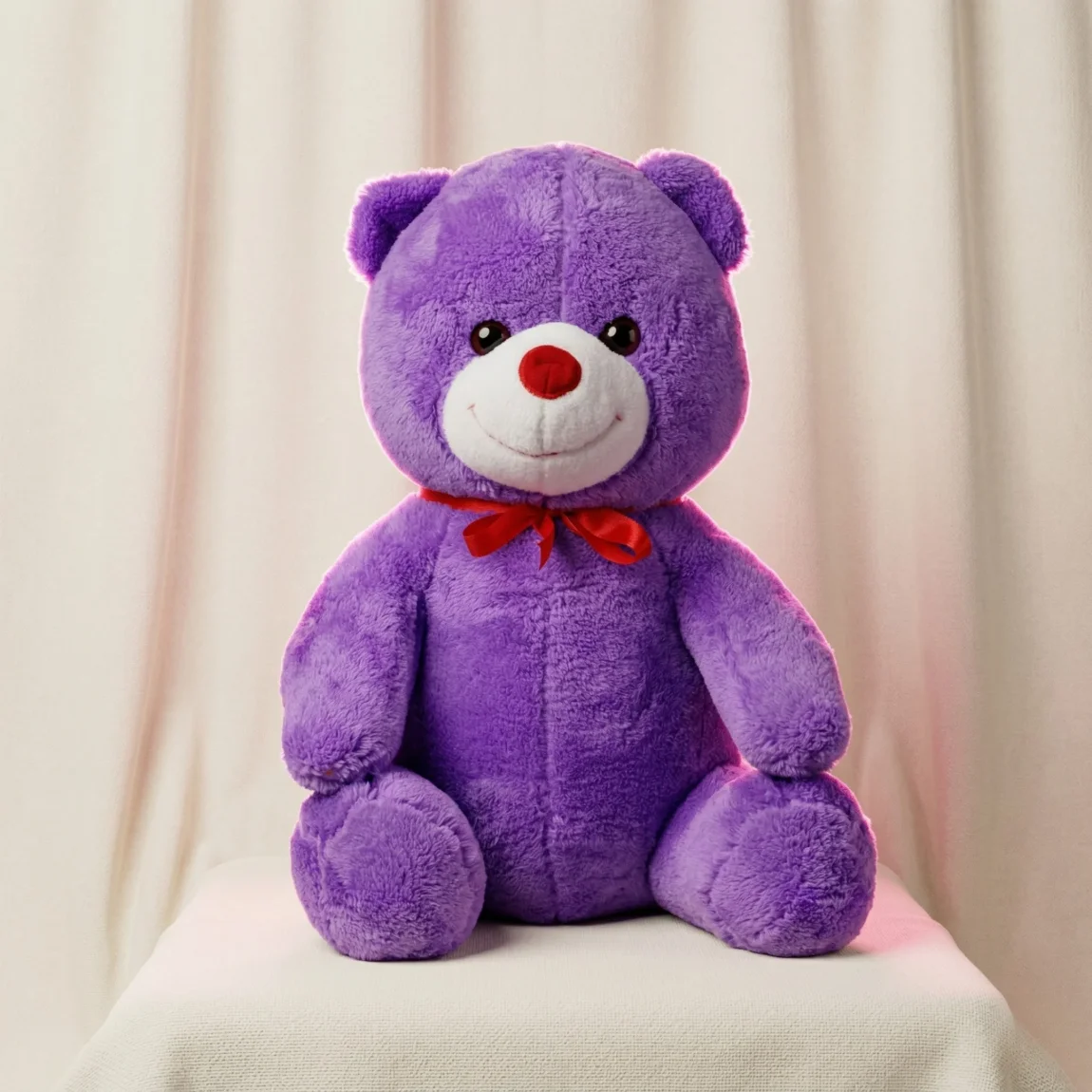 X Cm Peluş Ayıcık (Mor)